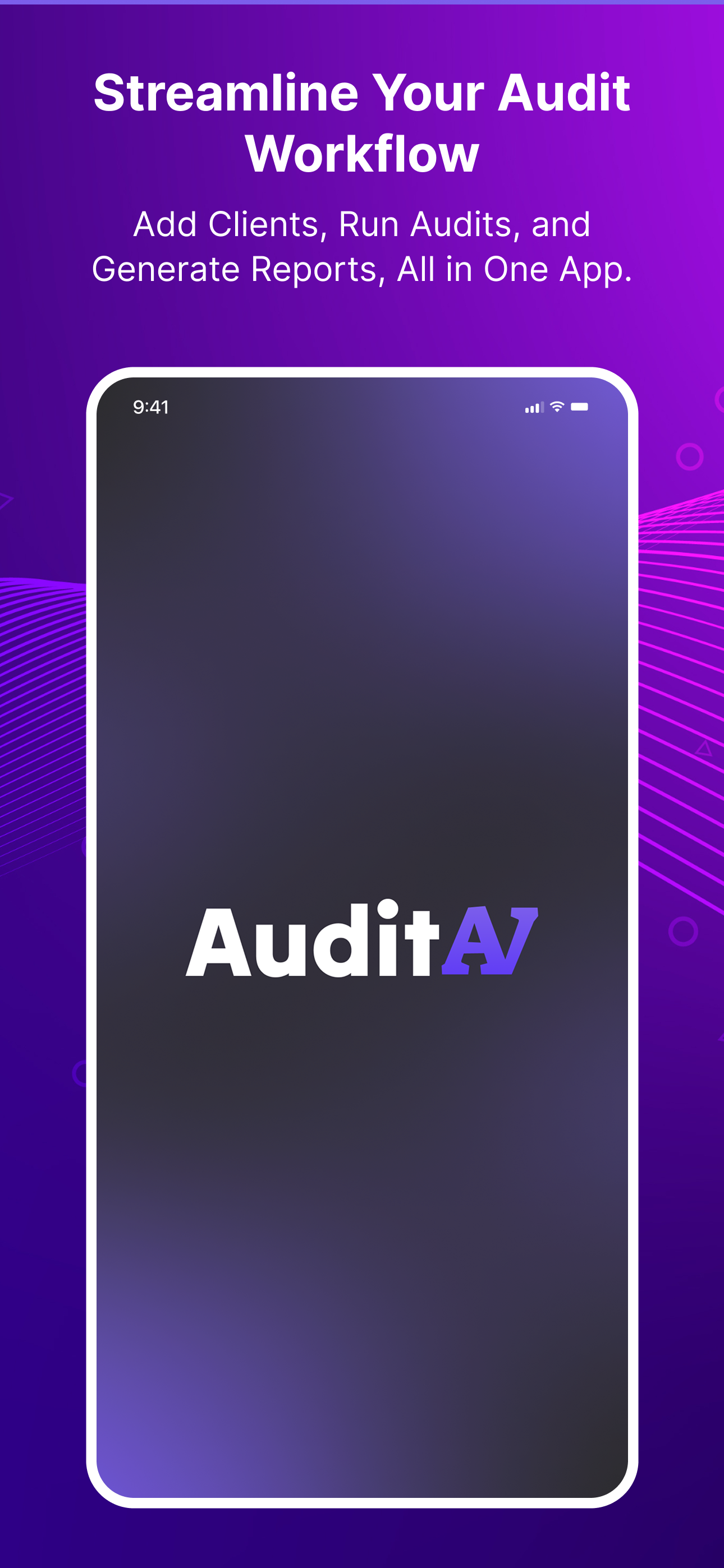 Audit AV Welcome Screen